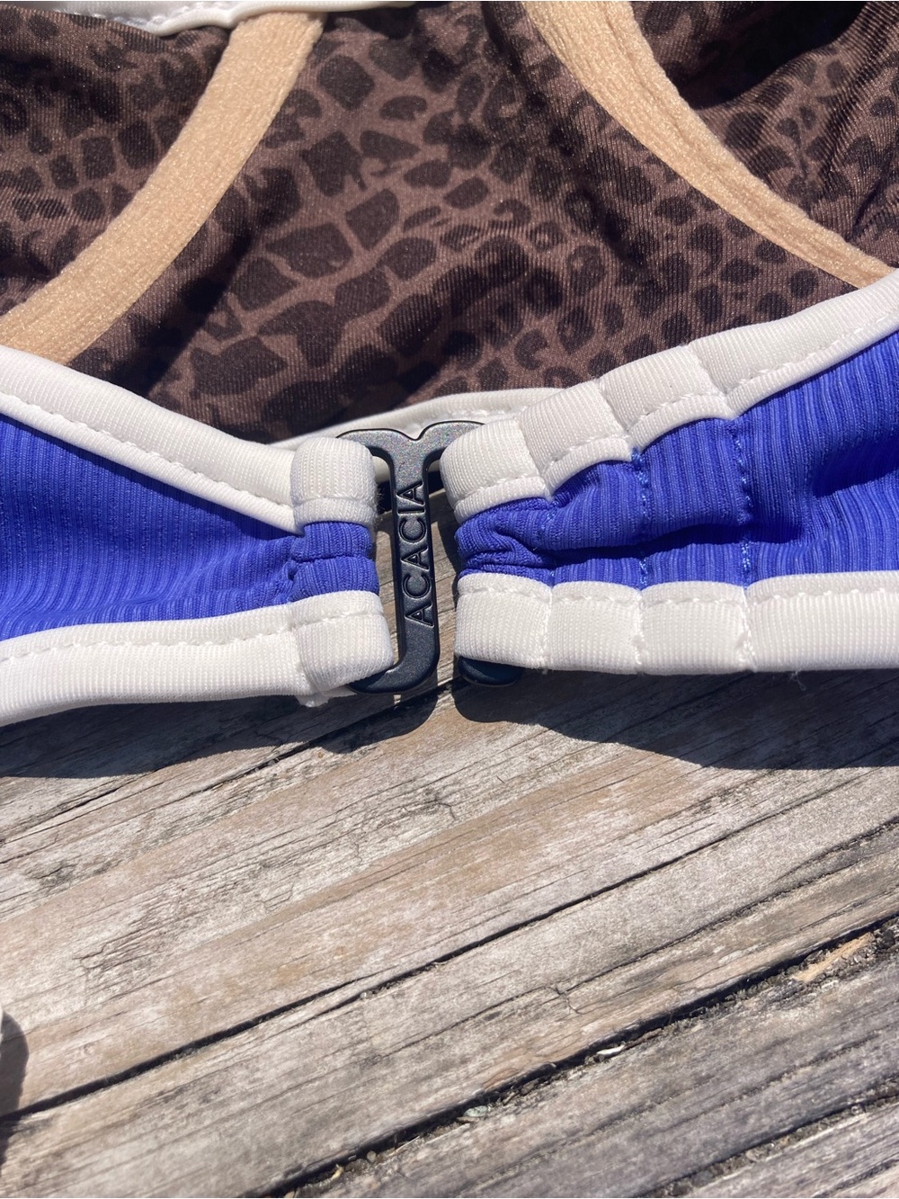 ACACIA x Free People Set - Sadie Bikini Top & Tommy Surf Short in Sapphire Rib - Picture 12 of 16